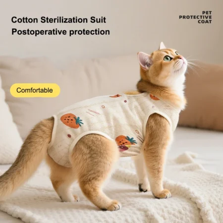 Cat Weaning & Sterilization Suit – Comfortable Anti-Lick Recovery Clothing