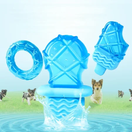 Summer Cooling Dog Chew Toy – Bite-Resistant Ice Cream Design for Teeth Cleaning & Relief