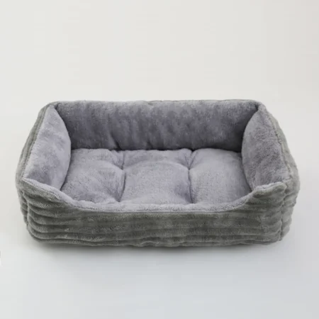 Square Plush Pet Bed – Medium & Small