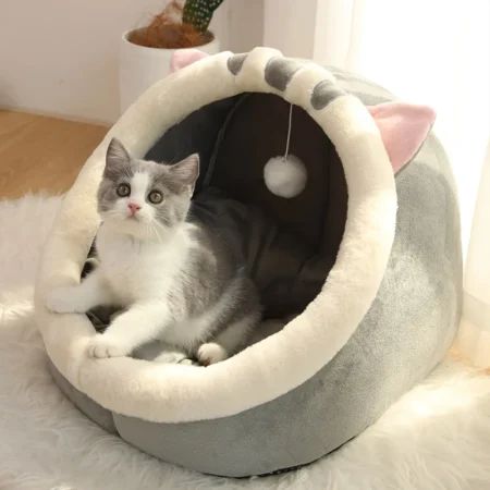 Deep Sleep Cave Bed for Cats