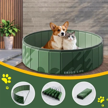 Foldable Pet Pool – Easy Setup & Drainage