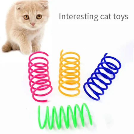 Durable Spiral Spring Cat Toys – Multi-Pack for Kittens & Cats
